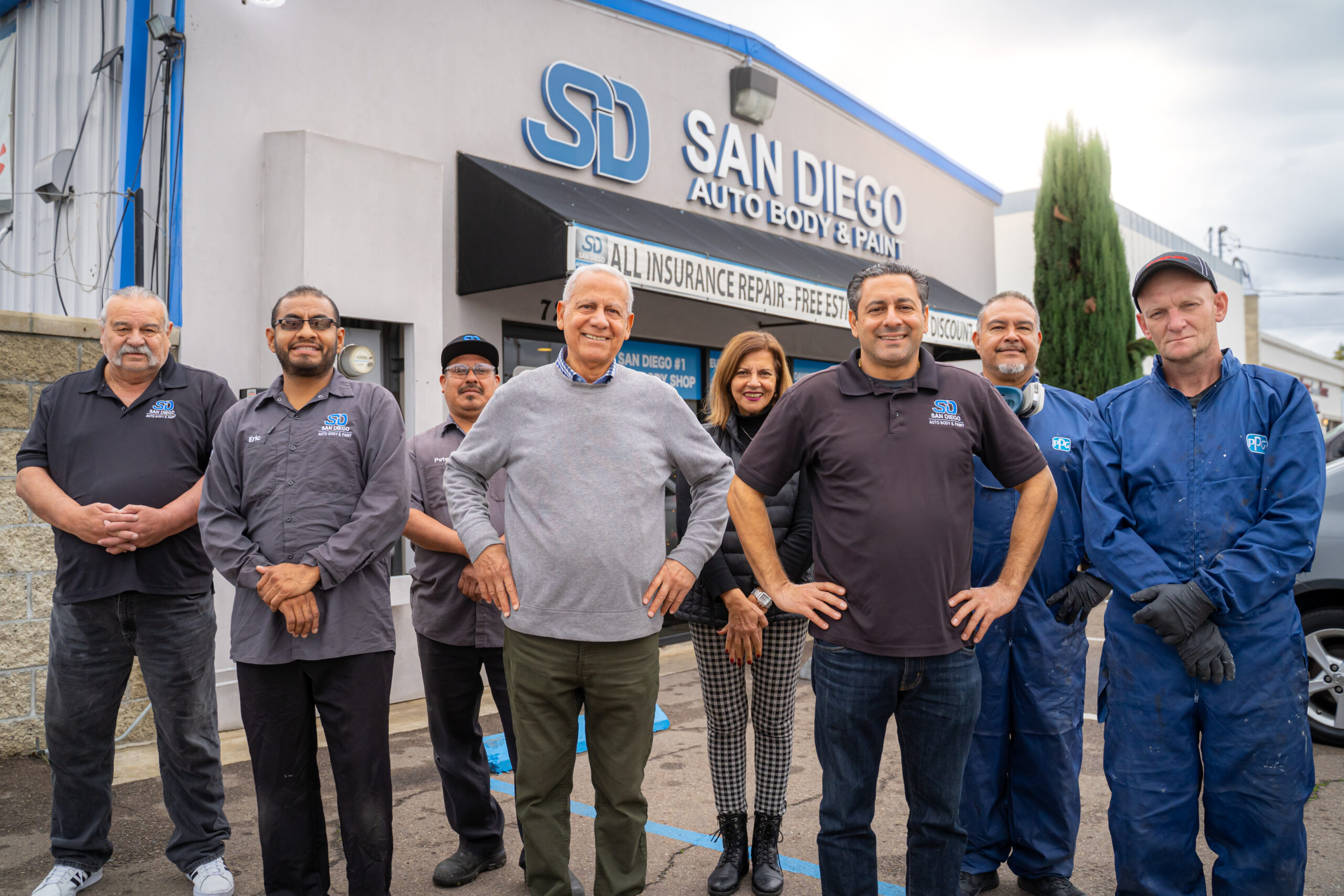 San Diego Auto Body Team Group Photo